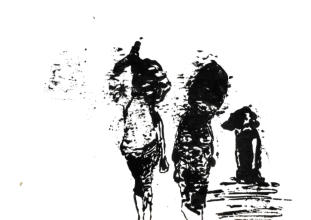 Chinatusche auf Papier 29,7 x 42 cm