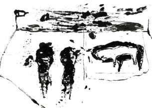 Chinatusche auf Papier 29,7 x 42 cm