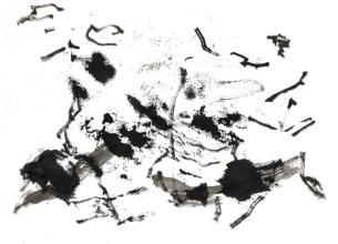 Chinatusche auf Papier 29,7 x 42 cm