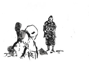 Chinatusche auf Papier 29,7 x 42 cm