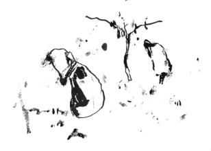 Chinatusche auf Papier 29,7 x 42 cm