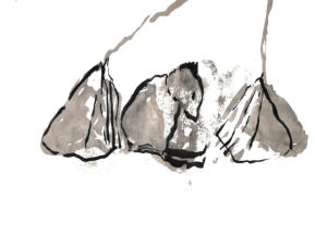 Chinatusche auf Papier 21 x 29,5 cm