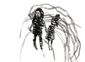 Chinatusche auf Papier 29,7 x 42 cm